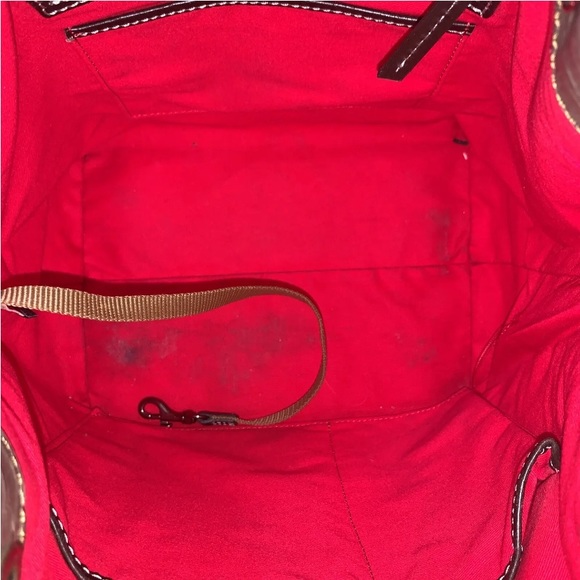 Dooney & Bourke Caldwell Python Drawstring Bag-Taupe- - Picture 11 of 13